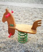 Federschaukel Pferd aus Akazie – Bild 5