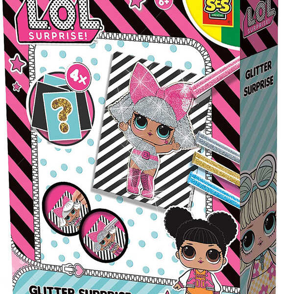 SES CREATIVE L.O.L. Surprise Ausmalbilder Glitzer Set 4 Karten SES CREATIVE L.O.L. Surprise Ausmalbilder Glitzer Set 4 Karten