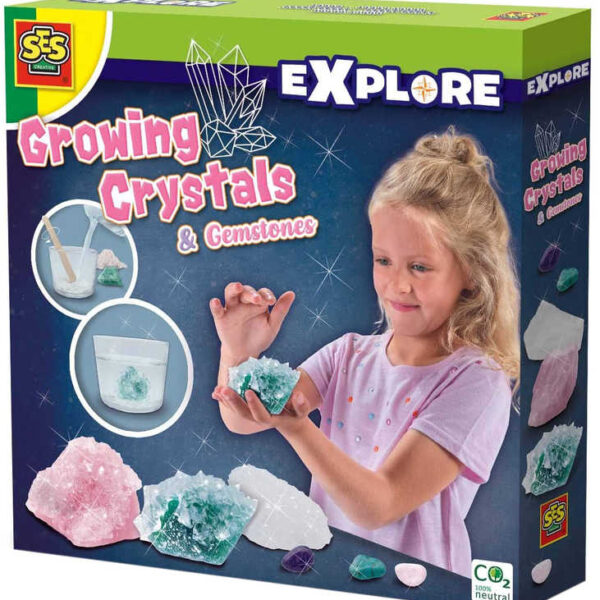 SES CREATIVE Wachsende Kristalle und Edelsteine Experimentierset in Box SES CREATIVE Wachsende Kristalle und Edelsteine Experimentierset in Box