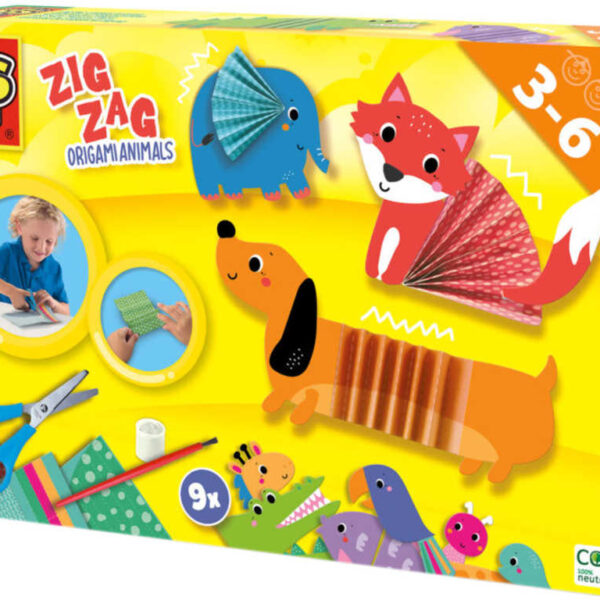 SES CREATIVE Tiere Origami Zig-Zag Kreativset Puzzle in Box SES CREATIVE Tiere Origami Zig-Zag Kreativset Puzzle in Box