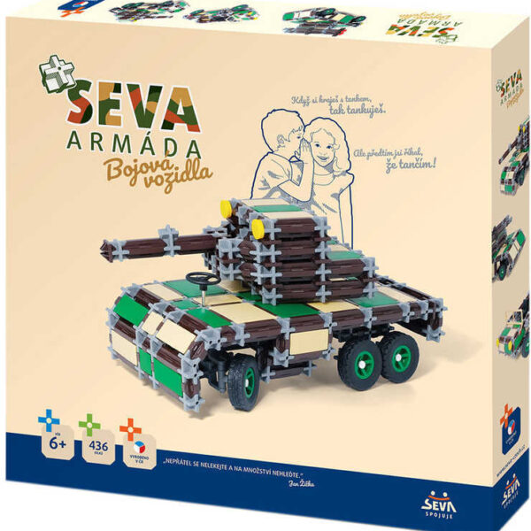 SEVA Army Combat Vehicles Baukasten 436 Teile im Karton SEVA Army Combat Vehicles Baukasten 436 Teile im Karton