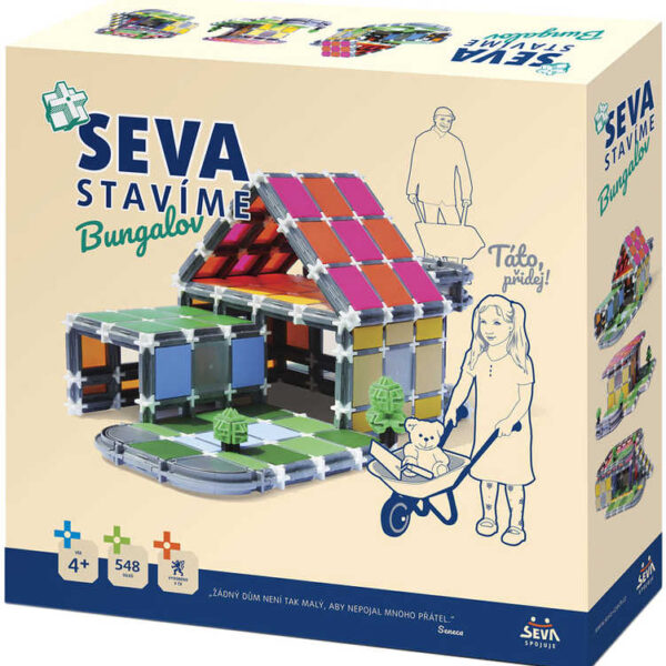 SEVA We're building - Bungalow Kunststoff-Bausatz 458 Teile SEVA We're building - Bungalow Kunststoff-Bausatz 458 Teile