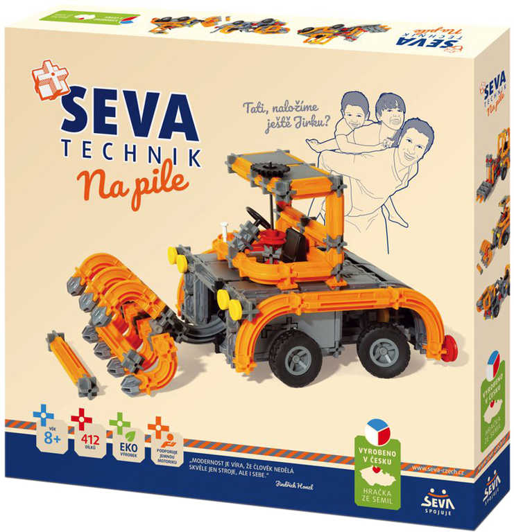 seva-technik-na-pile-plastova-stavebnice-412-dilku-v-krabici SEVA TECHNIK Auf der Säge Kunststoff-BAUKASTEN 412 Teile im Karton SEVA TECHNIK Auf der Säge Kunststoff-BAUKASTEN 412 Teile im Karton