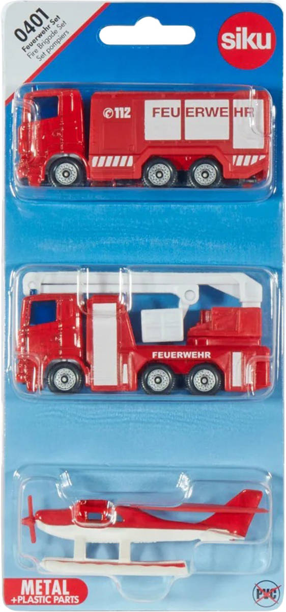 siku-hasicsky-set-auto-s-cisternou-a-hydroplanem-modely-kovove-0401 SIKU Feuerwehrset Auto mit Tankwagen und Wasserflugzeugmodellen Metall 0401 SIKU Feuerwehrset Auto mit Tankwagen und Wasserflugzeugmodellen Metall 0401