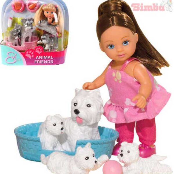 SIMBA Evička Puppe mit Haustieren SIMBA Evička Puppe mit Haustieren