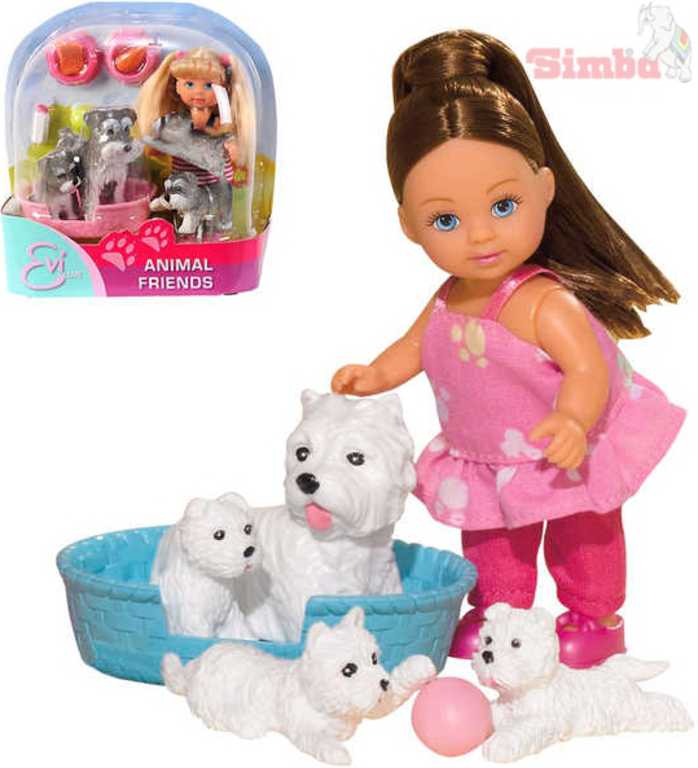 simba-evicka-panenka-s-domacimi-mazlicky SIMBA Evička Puppe mit Haustieren SIMBA Evička Puppe mit Haustieren