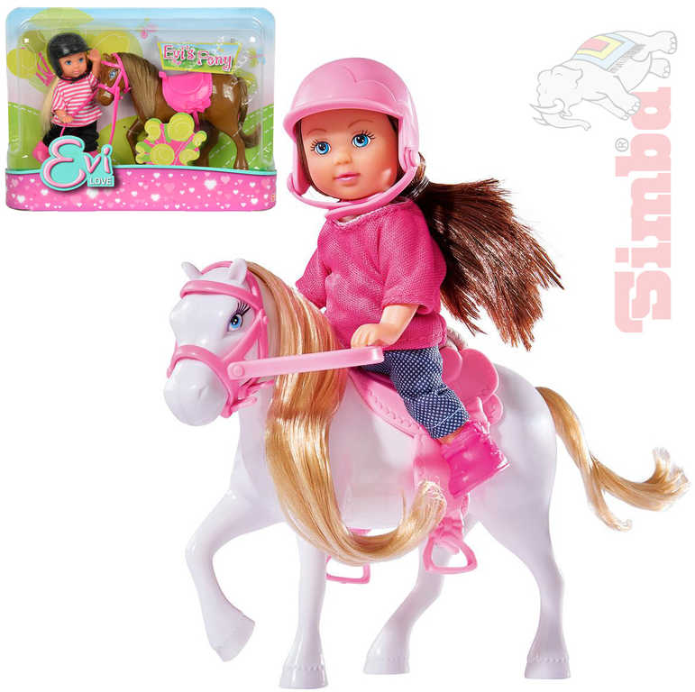 simba-evicka-panenka-set-s-ponikem-3-druhy SIMBA Evička Puppen-Set mit Pony 3 Typen SIMBA Evička Puppen-Set mit Pony 3 Typen
