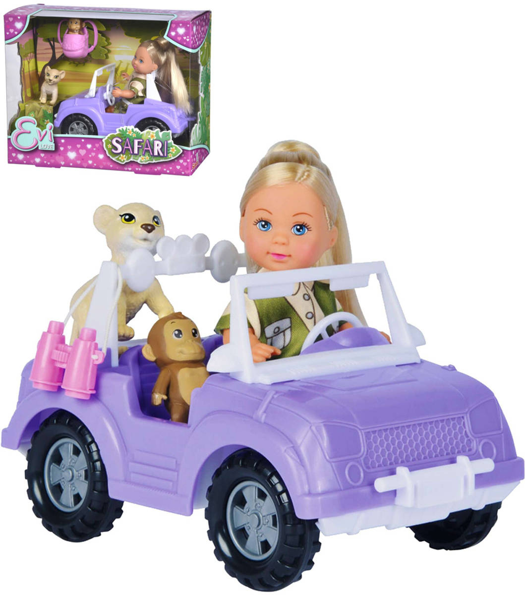 simba-panenka-evicka-safari-herni-set-s-autem-a-doplnky SIMBA Evička Safari Puppenspielset mit Auto und Zubehör SIMBA Evička Safari Puppenspielset mit Auto und Zubehör