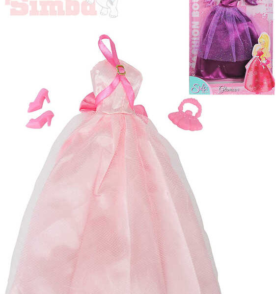 SIMBA Steffi Love Romantic World Puppenkleid-Set mit Handtasche und Schuhen SIMBA Steffi Love Romantic World Puppenkleid-Set mit Handtasche und Schuhen