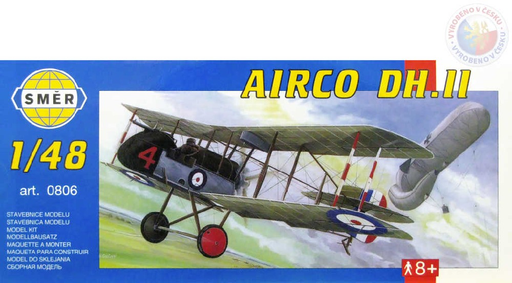 smer-model-letadlo-airco-dh-ii-1-48-stavebnice-letadla SMIR Model Airco DH II 1:48 (Bausatz Flugzeug) SMIR Model Airco DH II 1:48 (Bausatz Flugzeug)