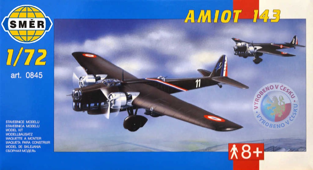 smer-model-letadlo-amiot-143-1-72-stavebnice-letadla SMIR Modellflugzeug Amiot 143 1:72 (Bausatz Flugzeug) SMIR Modellflugzeug Amiot 143 1:72 (Bausatz Flugzeug)