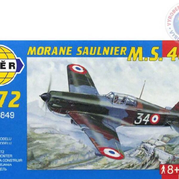 SMIR Modellflugzeug Morane Saulnier MS 406 1:72 (Bausatz Flugzeug) SMIR Modellflugzeug Morane Saulnier MS 406 1:72 (Bausatz Flugzeug)