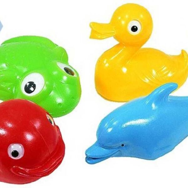 SMĚR Schwimmset aus Plastiktieren für die Badewanne 4 Stück SMĚR Schwimmset aus Plastiktieren für die Badewanne 4 Stück