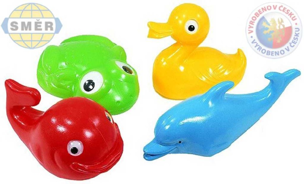 smer-plavaci-sada-zviratka-plastova-do-vany-4-kusy SMĚR Schwimmset aus Plastiktieren für die Badewanne 4 Stück SMĚR Schwimmset aus Plastiktieren für die Badewanne 4 Stück