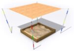 Sichtschutz für Sandkasten 3x3 m Sichtschutz für Sandkasten 3x3 m