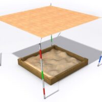 Sichtschutz für Sandkasten 3x3 m Sichtschutz für Sandkasten 3x3 m