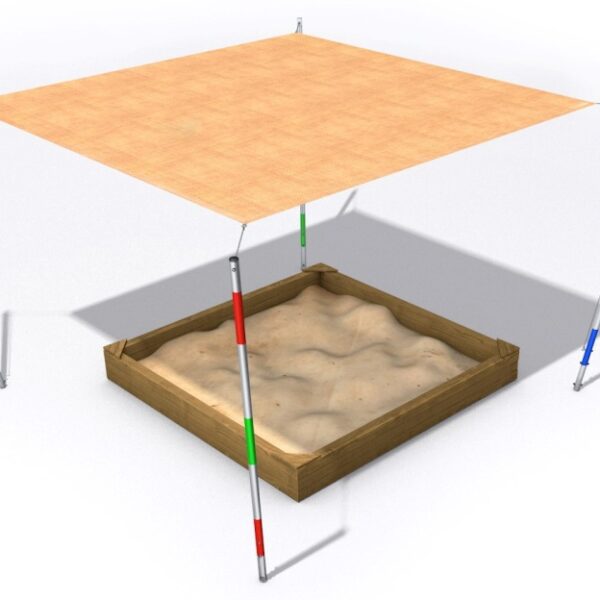 Abschirmung für Sandkasten 5x5 m Abschirmung für Sandkasten 5x5 m