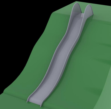 terenni-nerezova-skluzavka-sire-50-cm-s-nastupni-vyskou-2m Offroad-Edelstahlrutsche 50 cm breit - mit 2m Einstiegshöhe Offroad-Edelstahlrutsche 50 cm breit - mit 2m Einstiegshöhe