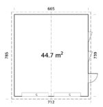 Garage NORDIC+ Andre 44,7 m2 665x739 cm – Bild 3
