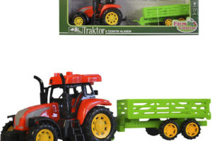 Traktor Kunststoff Bauernset mit Batterieanhänger CZ Světlo Zvuk Traktor Kunststoff Bauernset mit Batterieanhänger CZ Světlo Zvuk