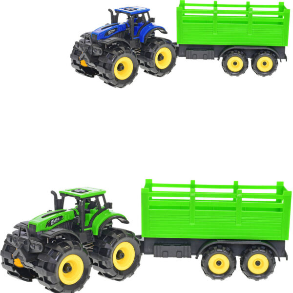 Ackerschlepper-Set mit Schwungrad große Räder Kunststoff Ackerschlepper-Set mit Schwungrad große Räder Kunststoff