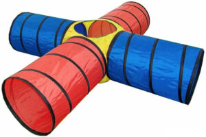 Klettertunnel für Kinder 250x250x48cm Set Kreuz im Karton Klettertunnel für Kinder 250x250x48cm Set Kreuz im Karton