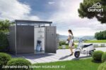 Biohort Gartenhaus HIGHLINE® HS, silbermetallic – Bild 6
