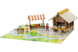 Jeujura Farmers Market Kit aus Holz .