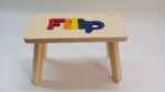 Holzhocker CUBS mit NAME FILIP farbig – Bild 3