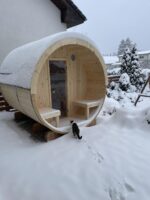 Fass-Sauna Anita 1,3 + 0,7 m2 (ohne Ofen) – Bild 5