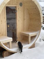 Fass-Sauna Anita 1,3 + 0,7 m2 (ohne Ofen) – Bild 6