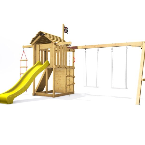 Dětské hřiště Monkey's Home Malý pirát JIM se žlutou skluzavkou ...