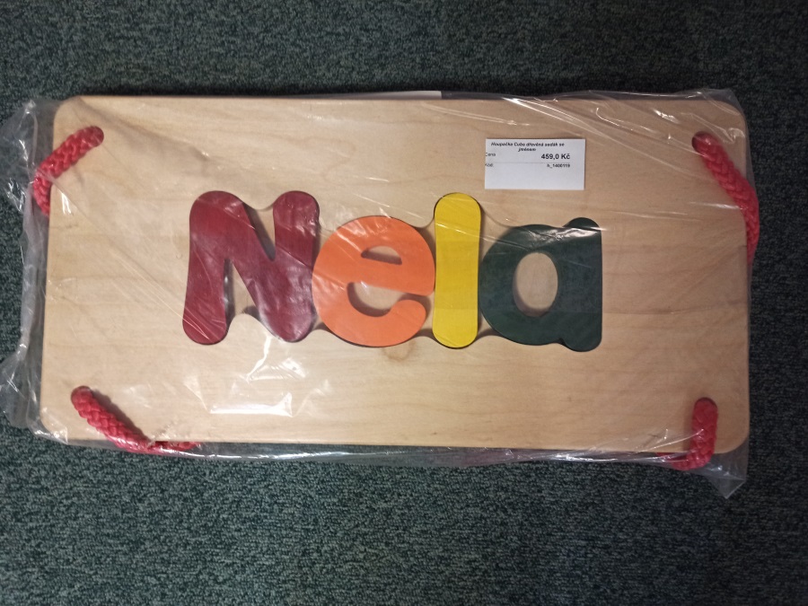 unnamed-file Cubs Holzsitzschaukel mit dem Namen NELA .