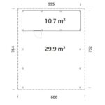6 m2 mit Stauraum .