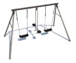 Kinder-Gartenschaukel Metall CanCan Classic SILVER .