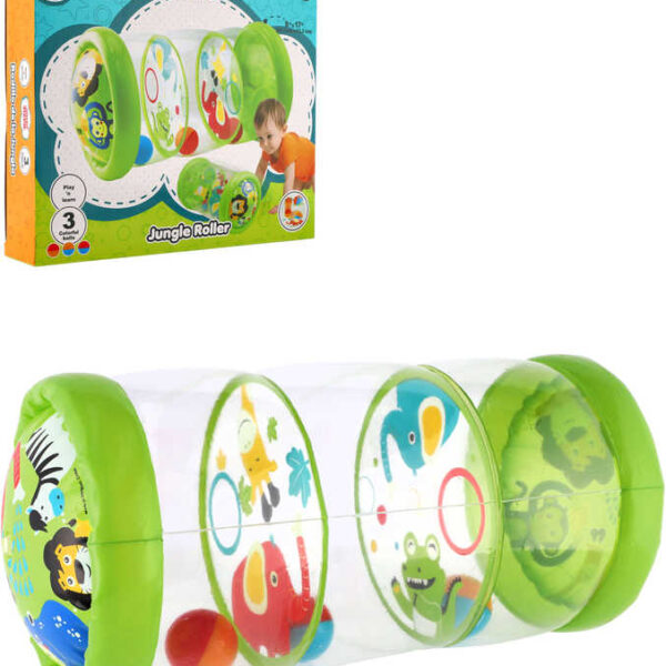 Baby aufblasbarer Zylinder transparent 43x20cm Lernset mit 3 Bällen für Baby Baby aufblasbarer Zylinder transparent 43x20cm Lernset mit 3 Bällen für Baby
