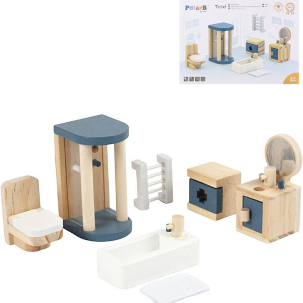 VIGA WOOD PolarB Möbel Badzubehör für Puppenhaus VIGA WOOD PolarB Möbel Badzubehör für Puppenhaus