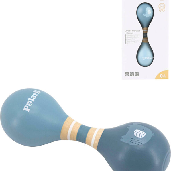 VIGA WOOD PolarB Rumbakoule Baby Doppel-Elefant VIGA WOOD PolarB Rumbakoule Baby Doppel-Elefant