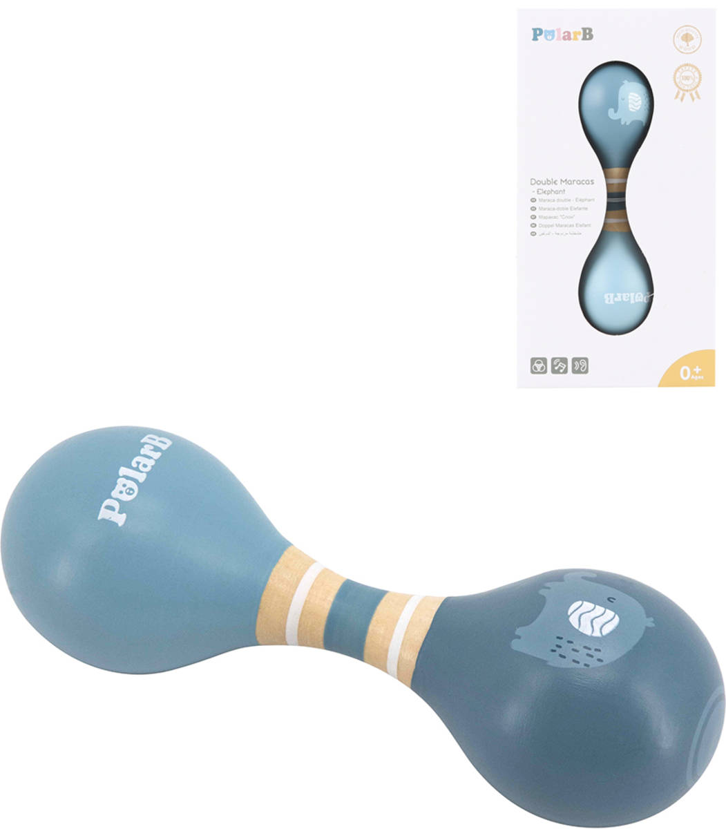 viga-drevo-polarb-rumbakoule-baby-dvojita-slon VIGA WOOD PolarB Rumbakoule Baby Doppel-Elefant VIGA WOOD PolarB Rumbakoule Baby Doppel-Elefant