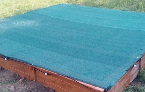 SALE: Netz für achteckigen Sandkasten - Raschel mit Gummirolle 6