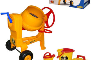 WADER Kindermixer Construct gelb mit Helm und Maurerwerkzeug 50649 WADER Kindermixer Construct gelb mit Helm und Maurerwerkzeug 50649