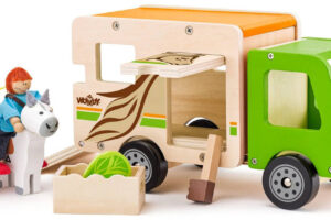 WOODY WOODY Pferdetransportwagen Funktionsset mit 2 Pferden und Figuren WOODY WOODY Pferdetransportwagen Funktionsset mit 2 Pferden und Figuren