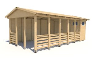 Gartenpavillon Herold A3366 AX Plus mit Seitenwand (3