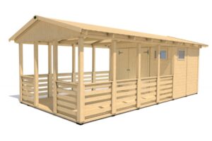 Gartenpavillon Herold A3366 B mit Terrassenboden(6