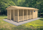 6 m2) Gartenpavillon Herold A3366 BX Plus mit Seitenwand (6