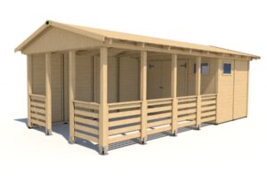 Gartenpavillon Herold A3366 BX Plus mit Seitenwand (6