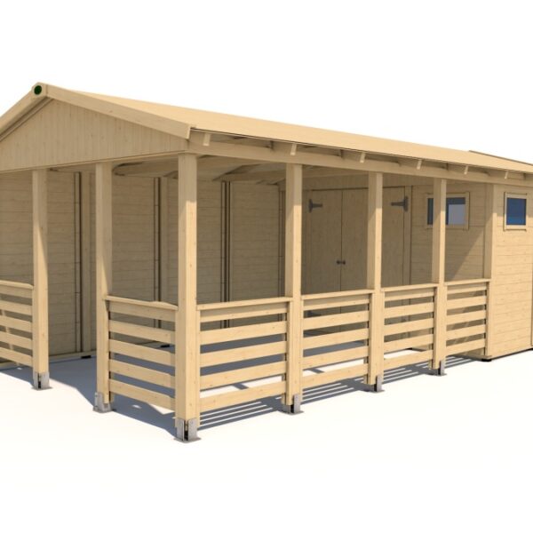 Gartenpavillon Herold A3366 BX Plus mit Seitenwand (6