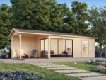 Gartenhaus Amanda 17,1 + 7,8 m2 mit Schiebetüren mit Doppelglas – Bild 6