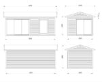 Gartenhaus Amanda 17,1 m2 mit Schiebetüren – Bild 5