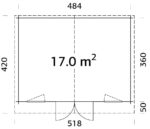 GARTENHAUS Klara 17 m2 – Bild 2